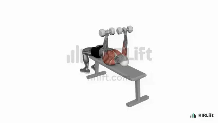 Alternating Dumbbell Bench Press start position