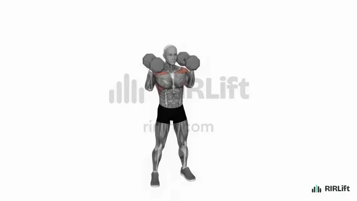 Alternating Dumbbell Shoulder Press start position