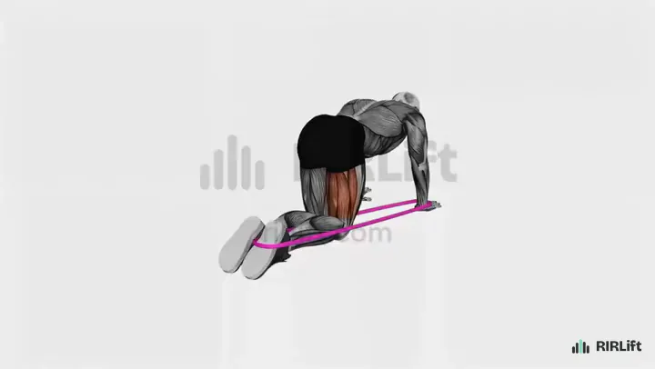 Band Glute Kickback demonstration