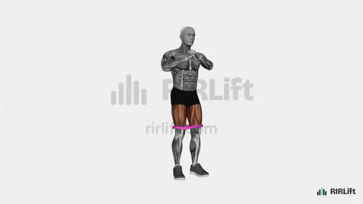 Band Squat start position