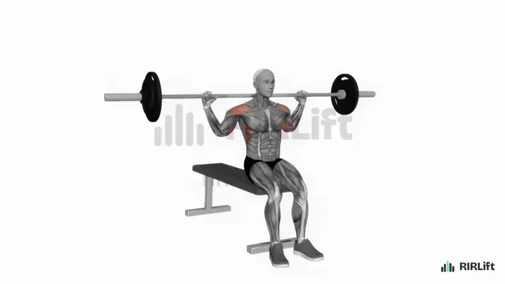 Barbell Behind-Neck Press demonstration