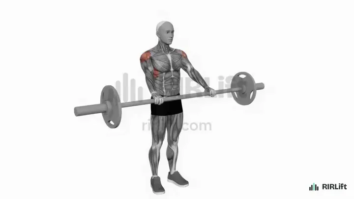 Barbell Front Raise demonstration