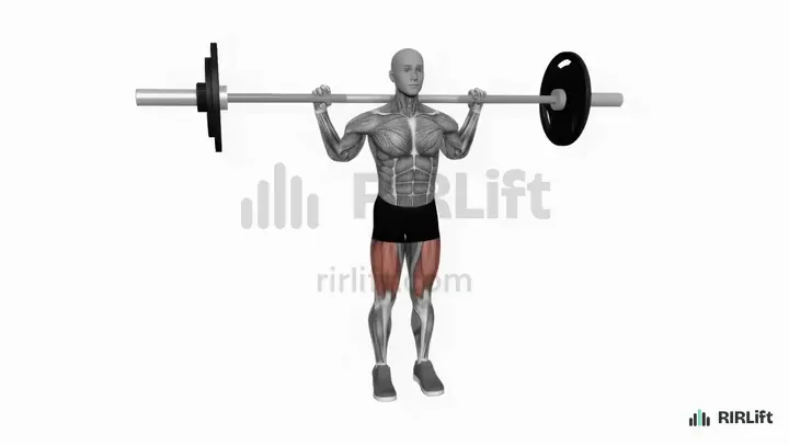 Barbell Lateral Lunge start position