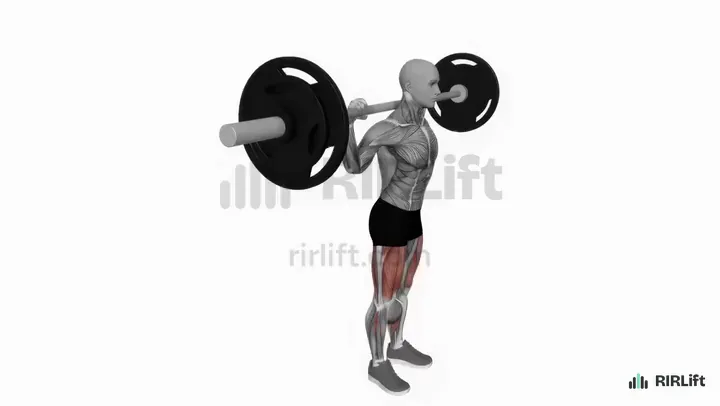 Barbell Reverse Lunge start position