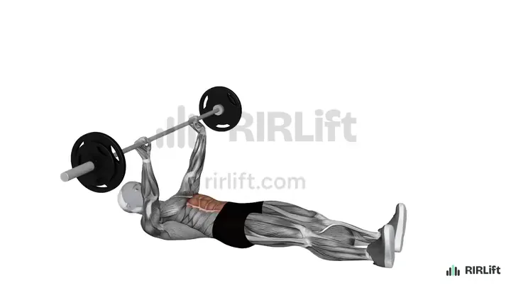Barbell Sit-Up demonstration