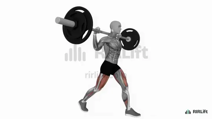 Barbell Split Squat start position