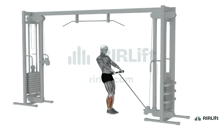 Cable Calf Raise start position