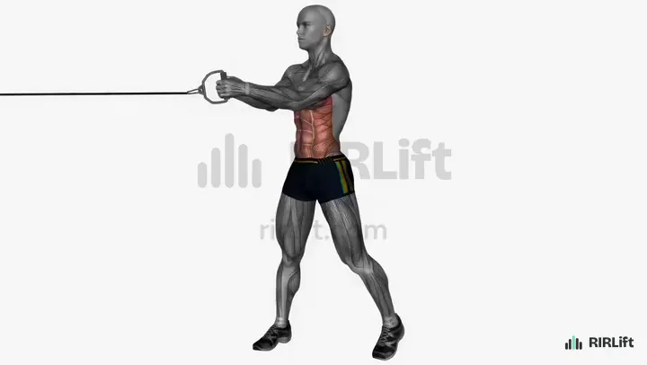 Cable Woodchop start position