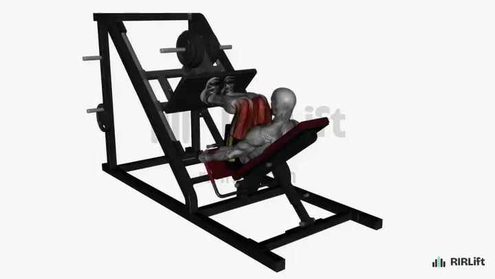 Close-Stance Leg Press start position