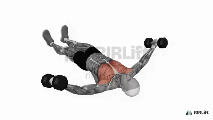 Dumbbell Floor Fly start position