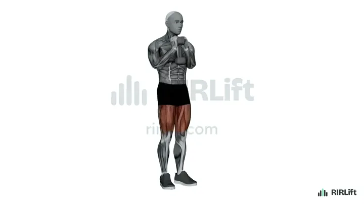 Dumbbell Forward Lunge start position