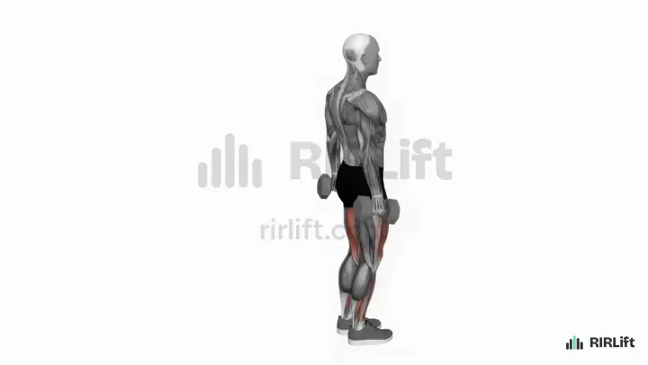 Dumbbell Reverse Lunge start position