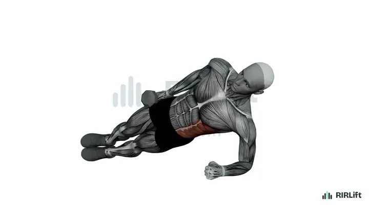 Dumbbell Side Plank start position