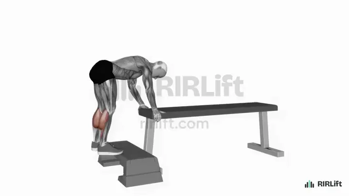 Donkey Calf Raise start position