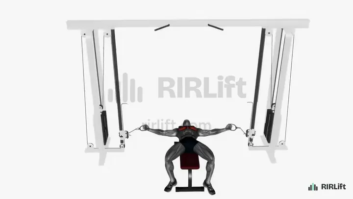 Flat-Bench Cable Fly demonstration