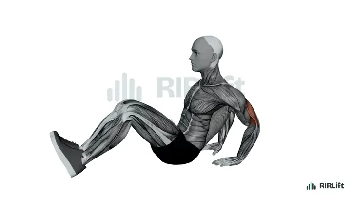 Floor Triceps Dip start position