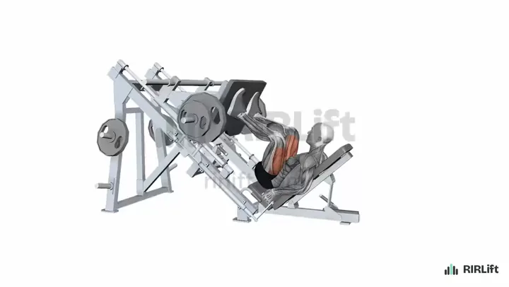 45-Degree Leg Press start position