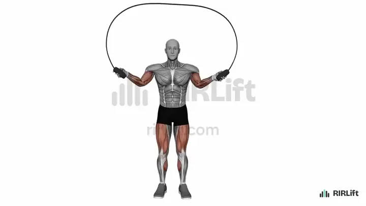Jump Rope Alternating Foot demonstration