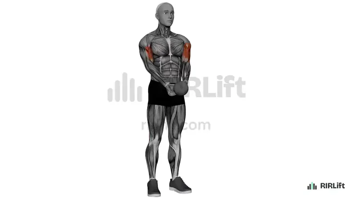 Kettlebell Curl start position