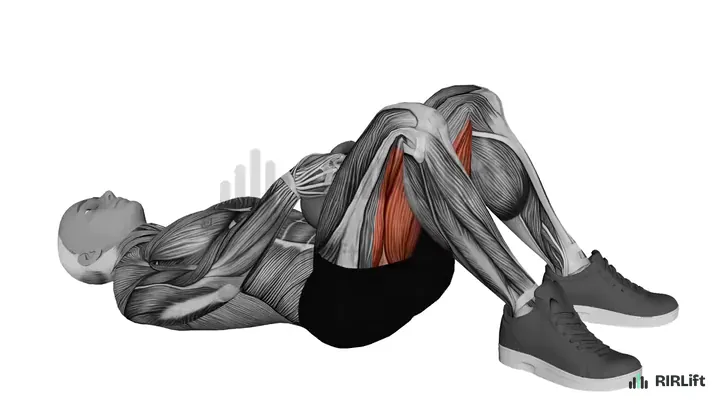 Kettlebell Glute Bridge start position
