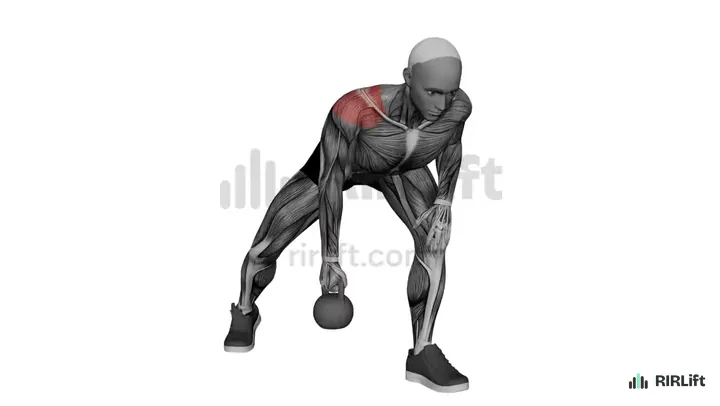 Kettlebell Rear Delt Fly start position