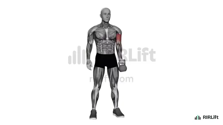 Kettlebell Single-Arm Curl demonstration