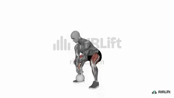 Kettlebell Sumo Deadlift start position