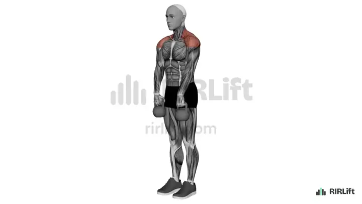 Kettlebell Upright Row demonstration