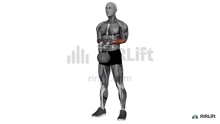 Kettlebell Wrist Curl start position