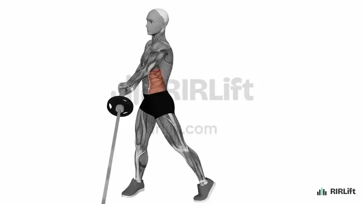Landmine Twist start position