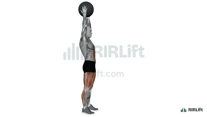 Medicine Ball Slam start position