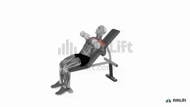 Reverse-Grip Incline Dumbbell Press demonstration