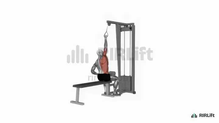 Single-Arm Lat Pulldown start position