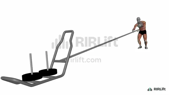 Sled Rope Pull demonstration
