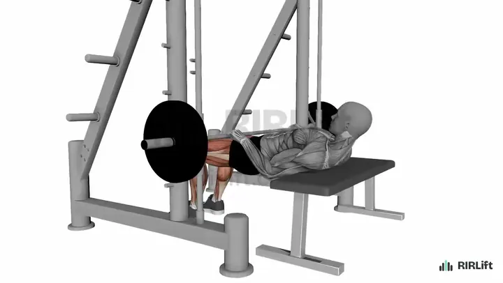 Smith Machine Hip Thrust start position