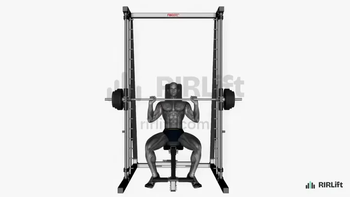 Smith Machine Shoulder Press start position