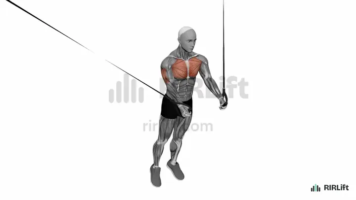 TRX Chest Fly start position