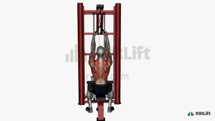 V-Bar Lat Pulldown start position