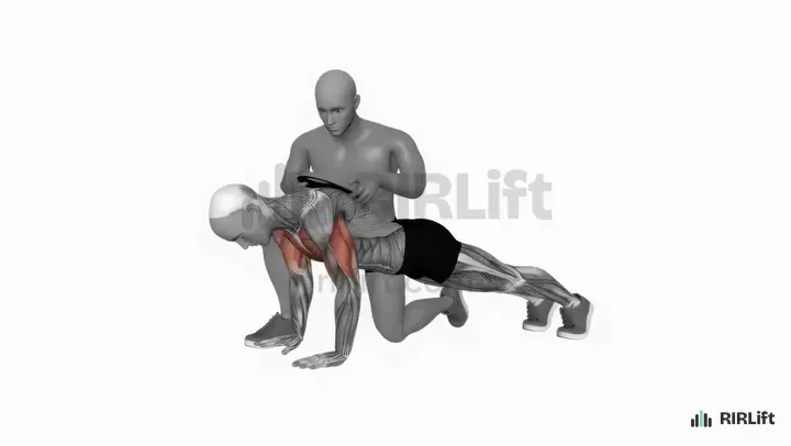 Weighted Push-Up start position