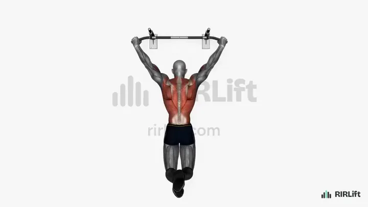 Wide-Grip Pull-Up start position